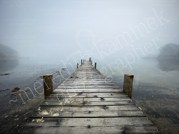 Foggy Morning Red Creek Dock
