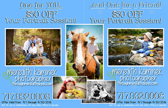 $50 OFF SESSION for September 2016
